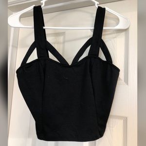 Black crop top